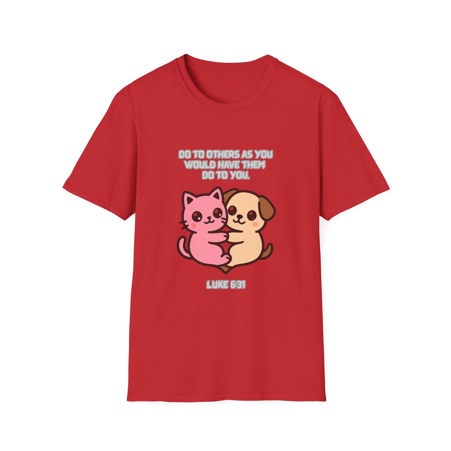 Do To Others Cute Animals Friendship T-Shirt Luke 6:31