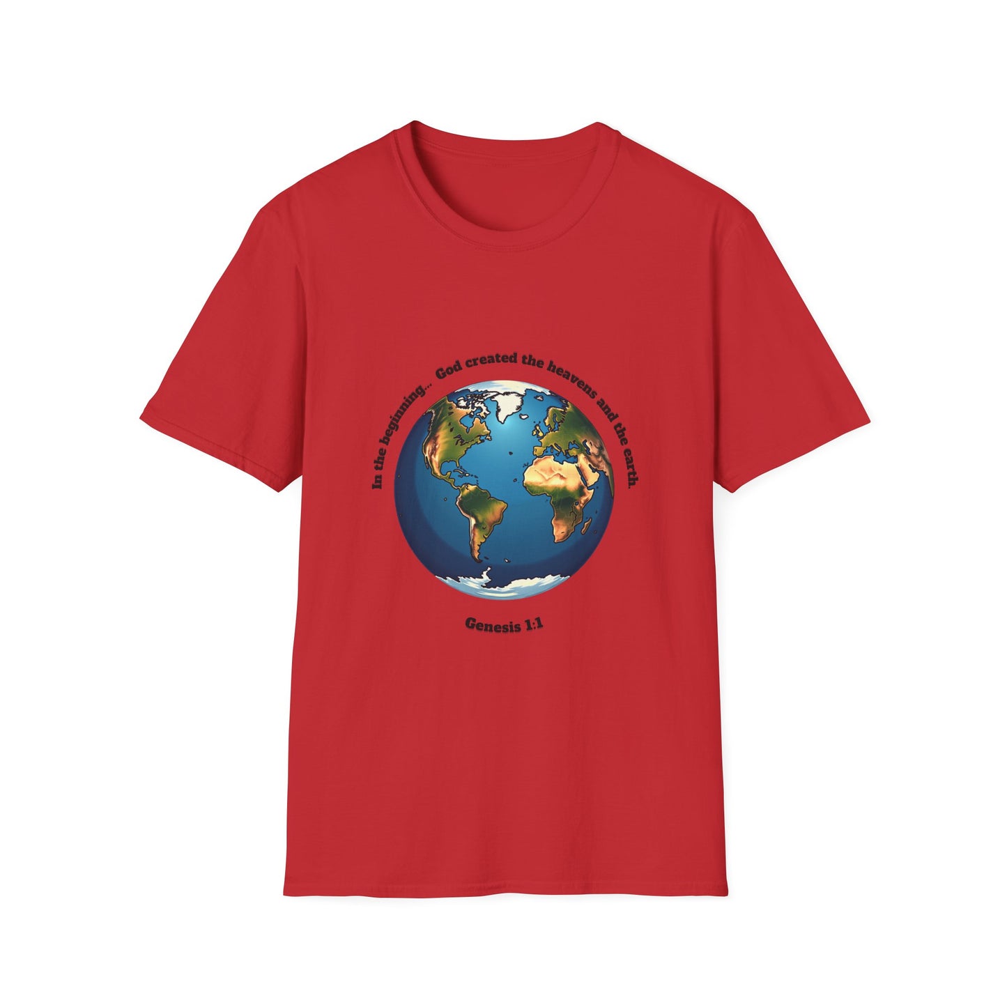Heaven And Earth Creation Unisex T-Shirt - Genesis 1:1 Inspirational Tee