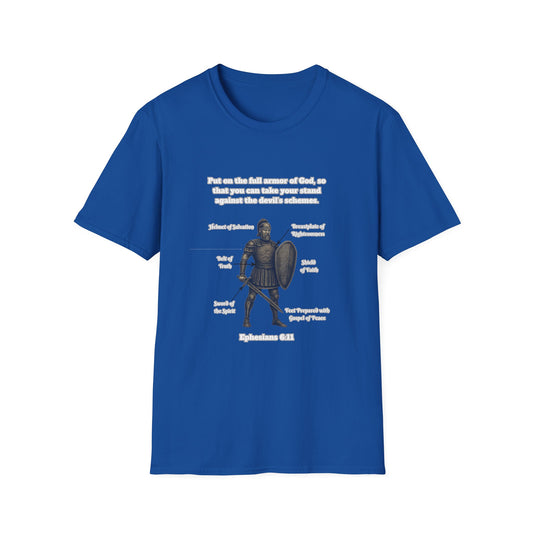 Armor of God Explained Unisex Softstyle T-Shirt Ephesians 6:11