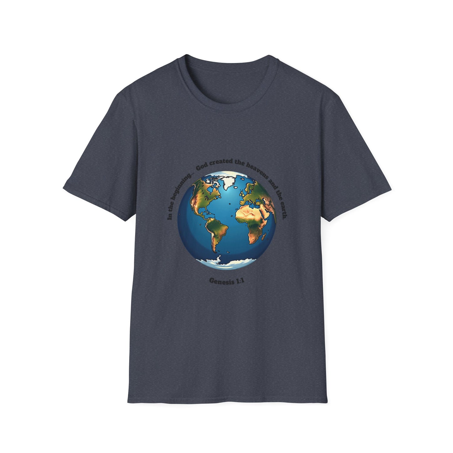 Heaven And Earth Creation Unisex T-Shirt - Genesis 1:1 Inspirational Tee