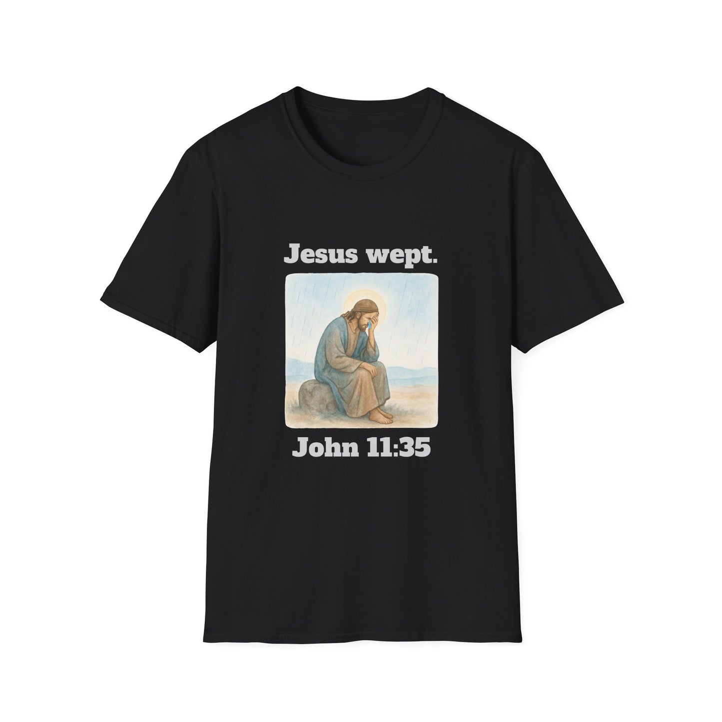 Inspirational Jesus Wept T-Shirt John 11:35