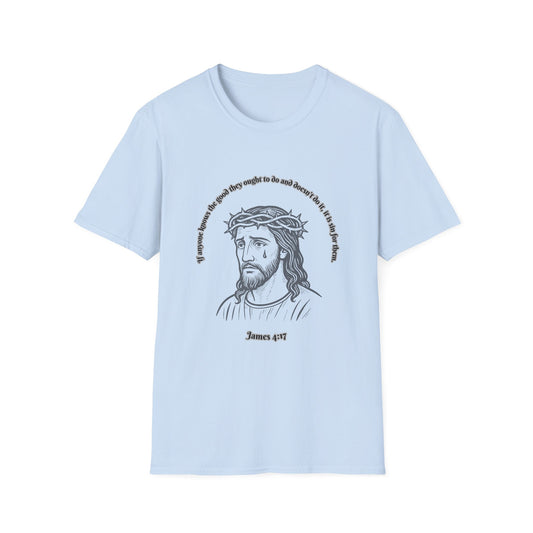 Do Good or It's Sin Faith-Inspired Unisex Softstyle T-Shirt James 4:17