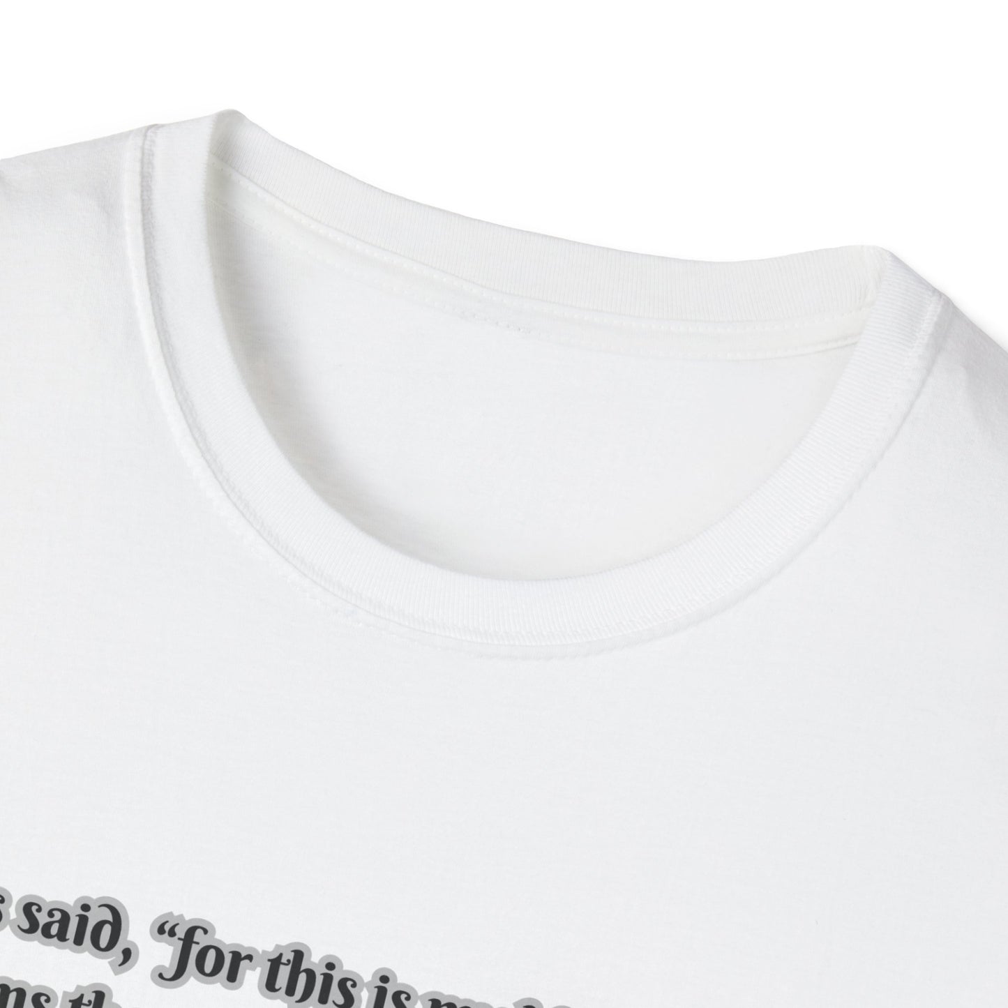 Blood Covenant Faith-Inspired Unisex Softstyle T-Shirt - Matthew 26:28