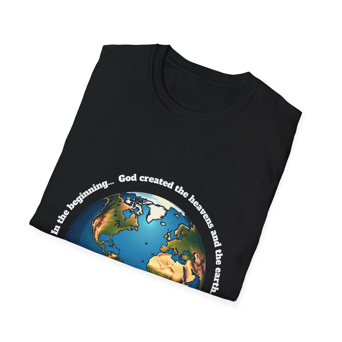 Heaven And Earth Creation Unisex T-Shirt - Genesis 1:1 Inspirational Tee