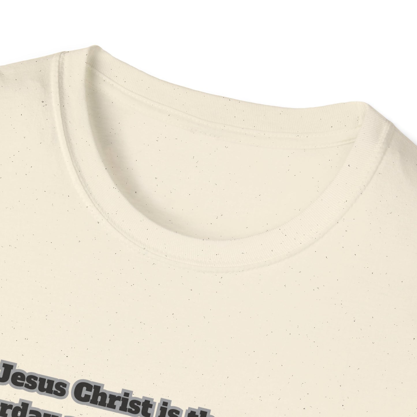 Christ Is The Same Inspirational Jesus T-Shirt | Unisex Softstyle Tee with Scripture Hebrews 13:8