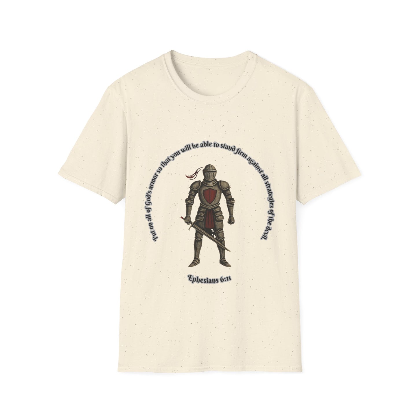 Armor of God Against The Devil Unisex Softstyle T-Shirt Ephesians 6:11