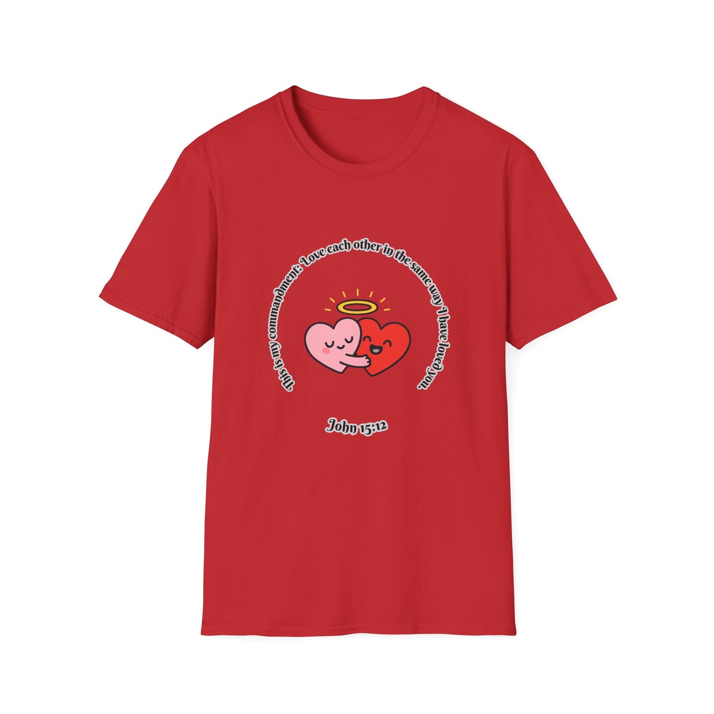 Love Each Other Commandment Unisex Softstyle T-Shirt John 15:12