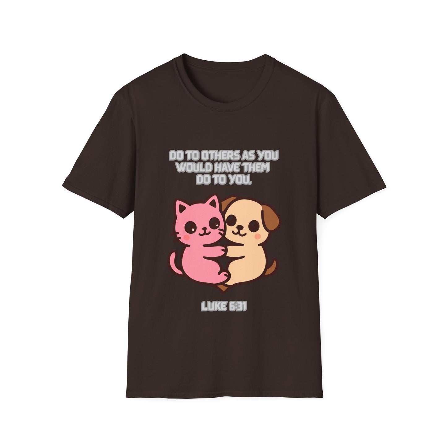 Do To Others Cute Animals Friendship T-Shirt Luke 6:31