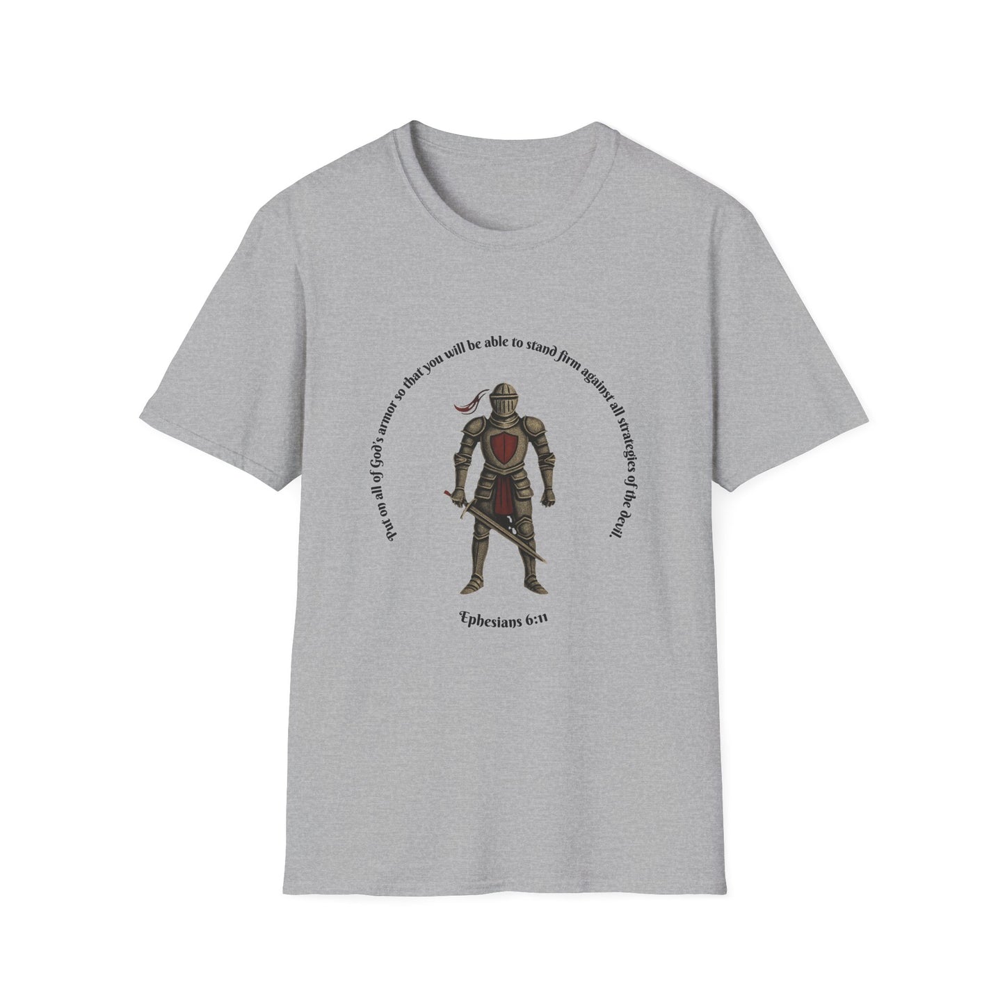 Armor of God Against The Devil Unisex Softstyle T-Shirt Ephesians 6:11
