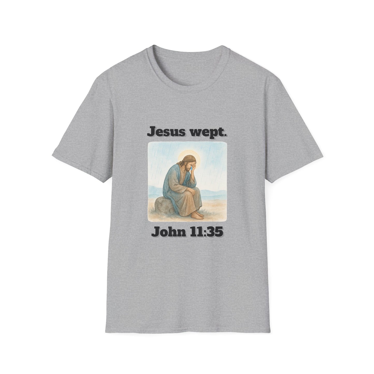 Inspirational Jesus Wept T-Shirt John 11:35