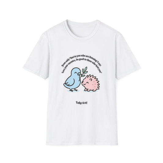 Love Your Enemies Cute Animal Friends T-Shirt Luke 6:27