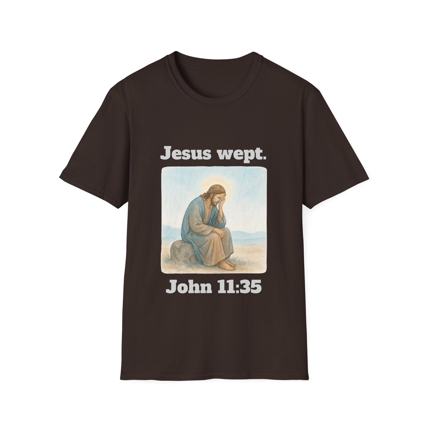 Inspirational Jesus Wept T-Shirt John 11:35