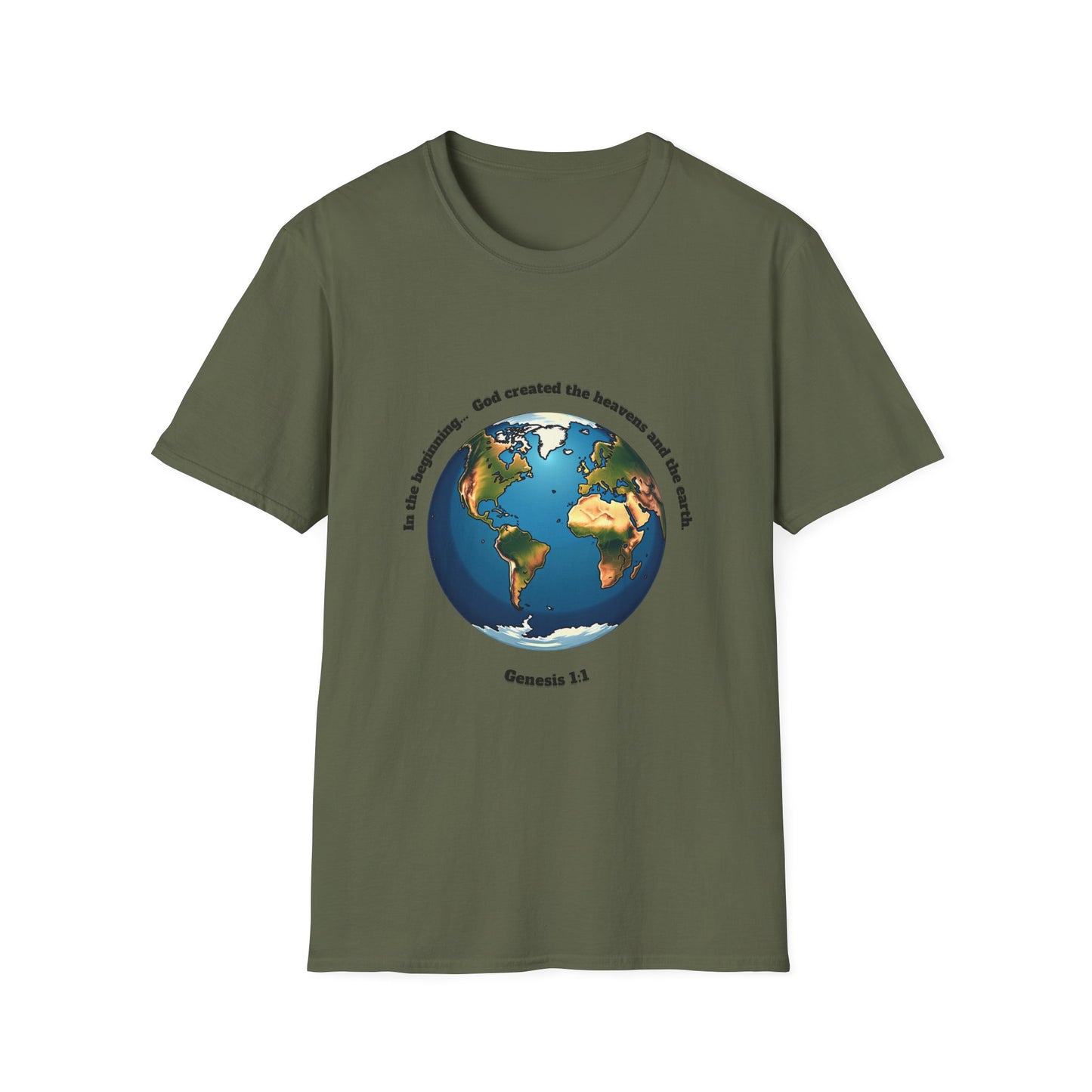 Heaven And Earth Creation Unisex T-Shirt - Genesis 1:1 Inspirational Tee