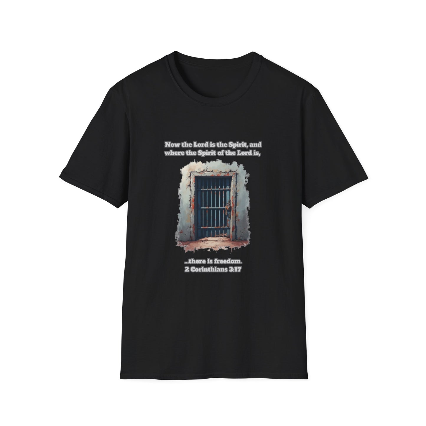 Freedom in the Spirit Unisex Softstyle T-Shirt 2 Corinthians 3:17