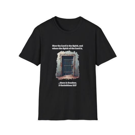 Freedom in the Spirit Unisex Softstyle T-Shirt 2 Corinthians 3:17
