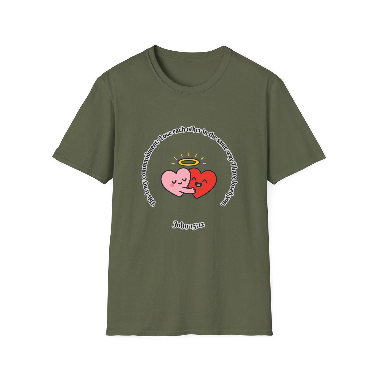 Love Each Other Commandment Unisex Softstyle T-Shirt John 15:12