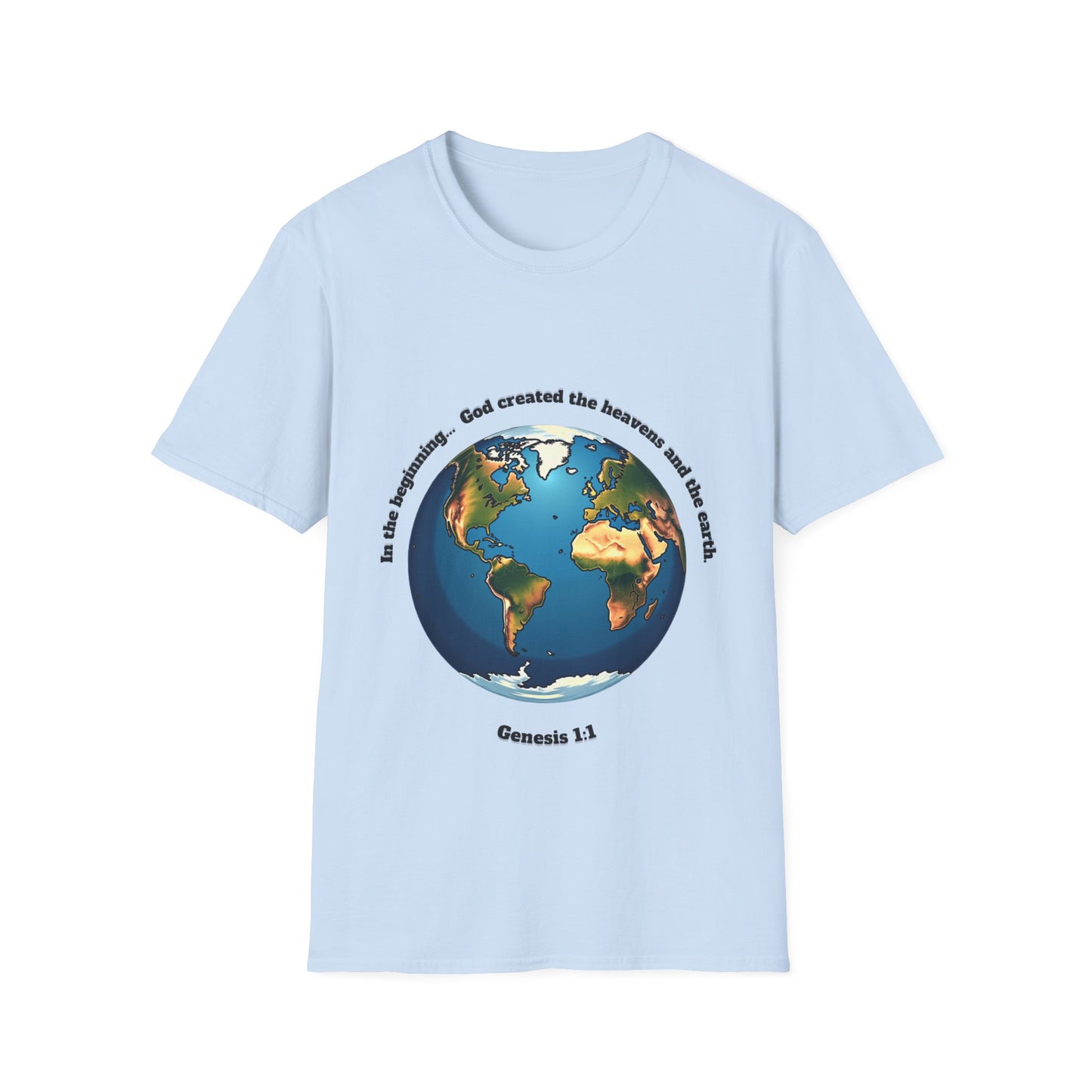 Heaven And Earth Creation Unisex T-Shirt - Genesis 1:1 Inspirational Tee