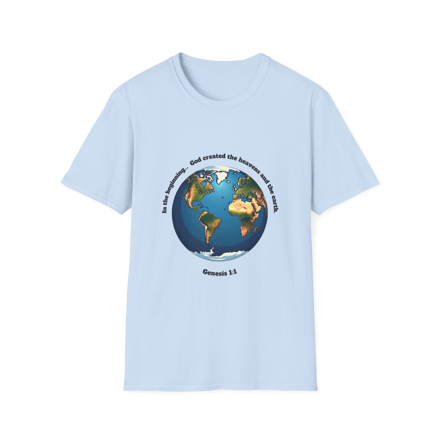 Heaven And Earth Creation Unisex T-Shirt - Genesis 1:1 Inspirational Tee