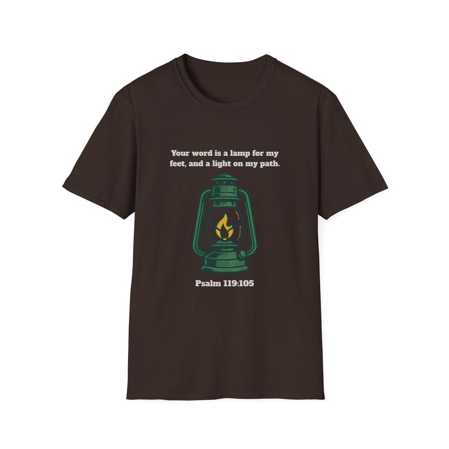 Light On My Path Inspirational Quote T-Shirt Psalm 119:105