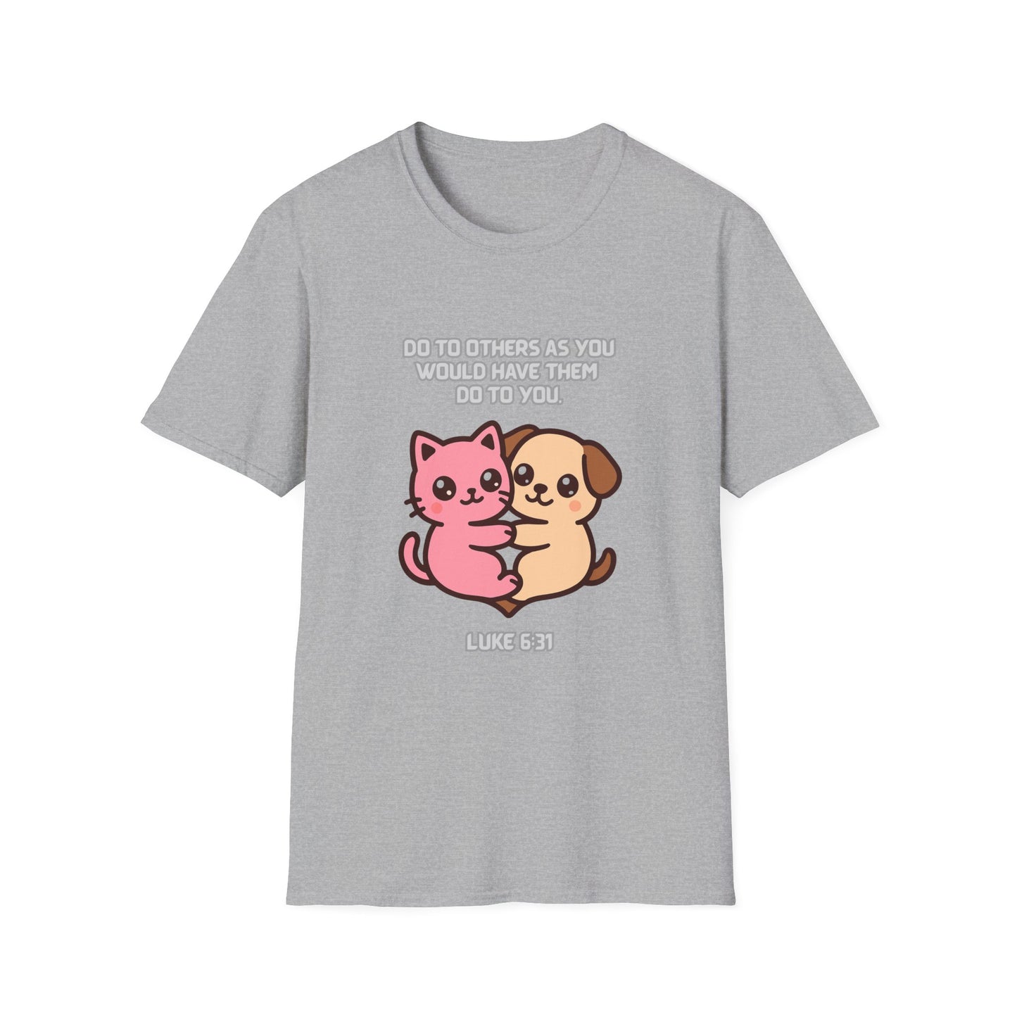 Do To Others Cute Animals Friendship T-Shirt Luke 6:31