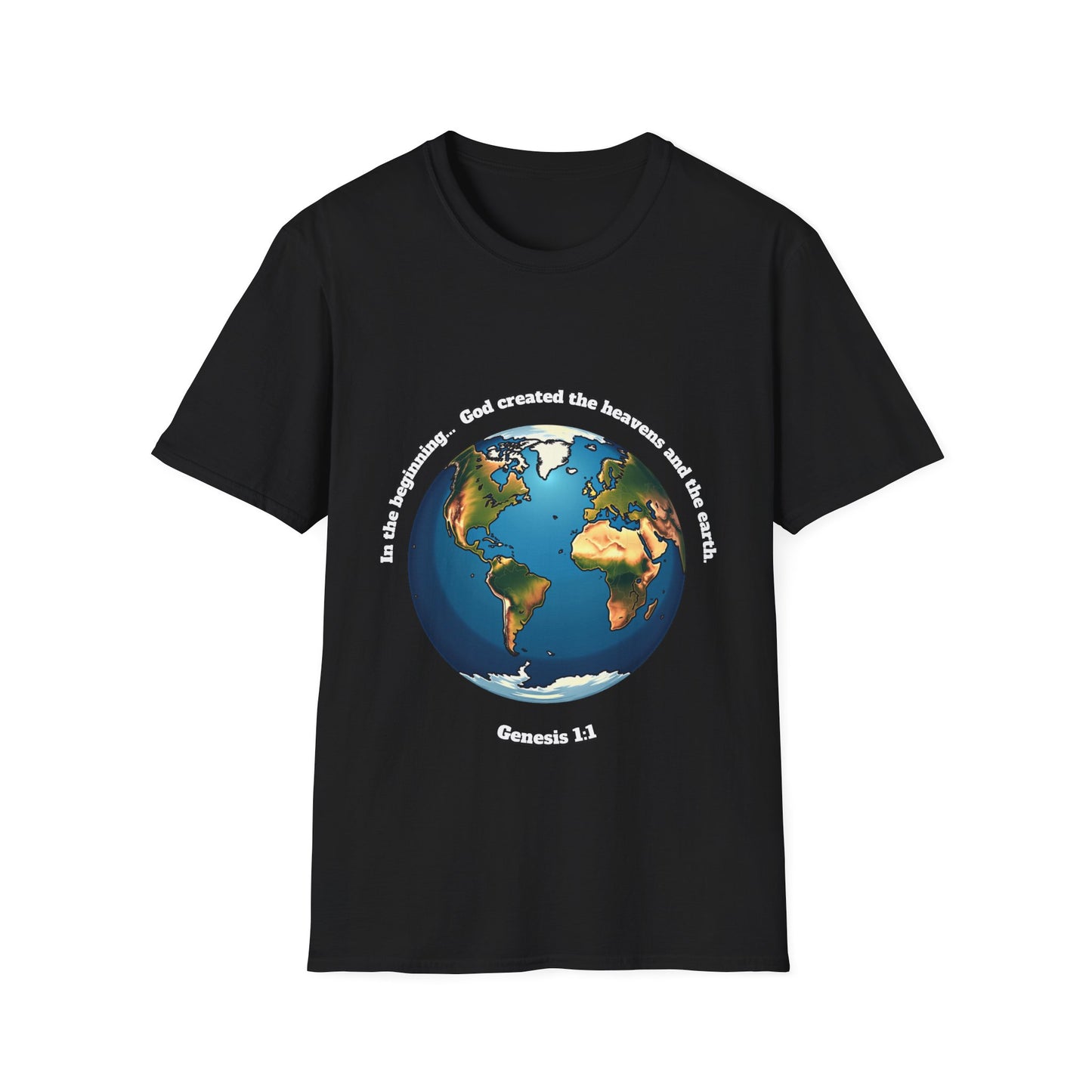 Heaven And Earth Creation Unisex T-Shirt - Genesis 1:1 Inspirational Tee