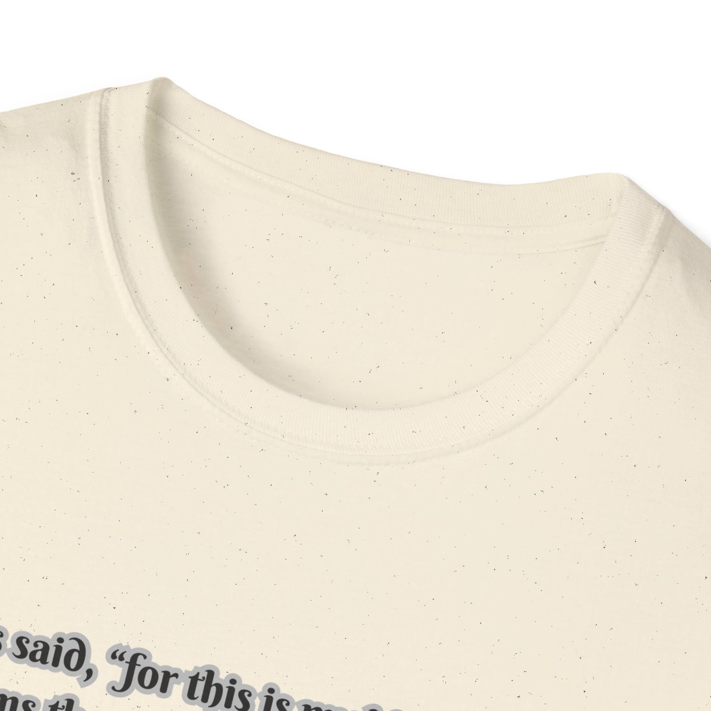 Blood Covenant Faith-Inspired Unisex Softstyle T-Shirt - Matthew 26:28