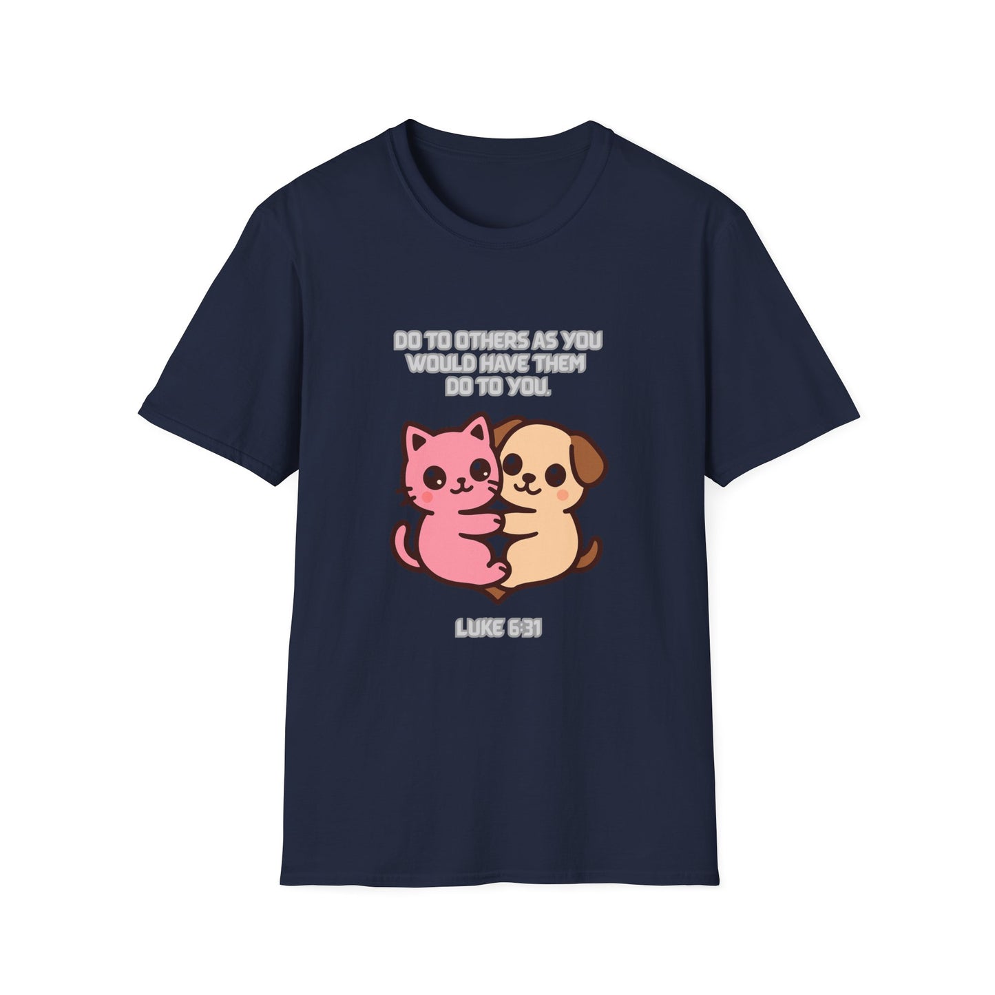 Do To Others Cute Animals Friendship T-Shirt Luke 6:31