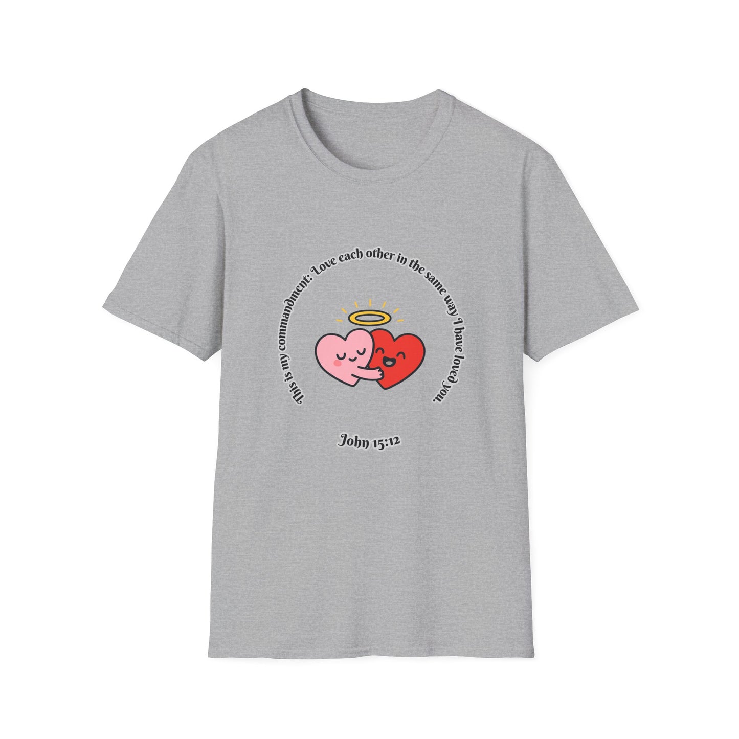 Love Each Other Commandment Unisex Softstyle T-Shirt John 15:12