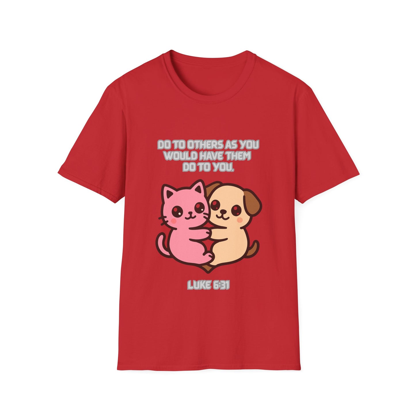 Do To Others Cute Animals Friendship T-Shirt Luke 6:31