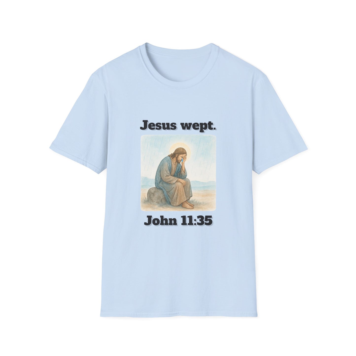 Inspirational Jesus Wept T-Shirt John 11:35