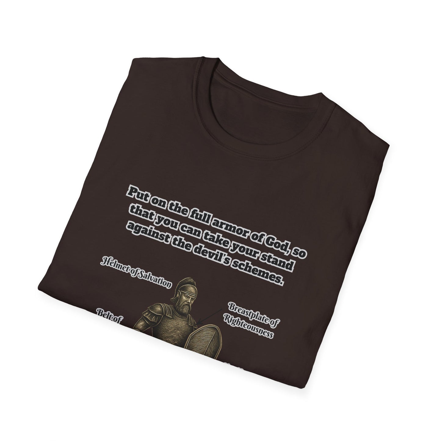Armor of God Explained Unisex Softstyle T-Shirt Ephesians 6:11