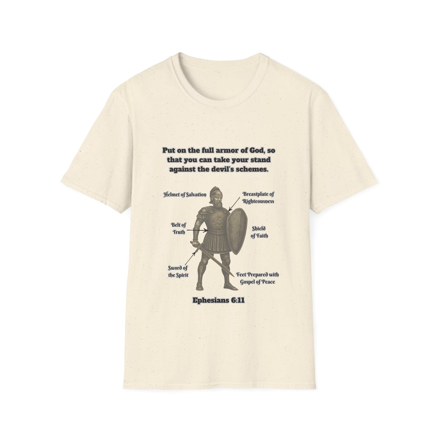 Armor of God Explained Unisex Softstyle T-Shirt Ephesians 6:11