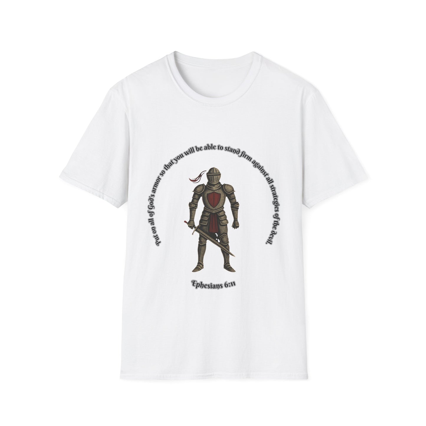 Armor of God Against The Devil Unisex Softstyle T-Shirt Ephesians 6:11