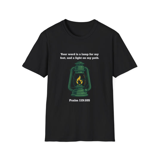 Light On My Path Inspirational Quote T-Shirt Psalm 119:105