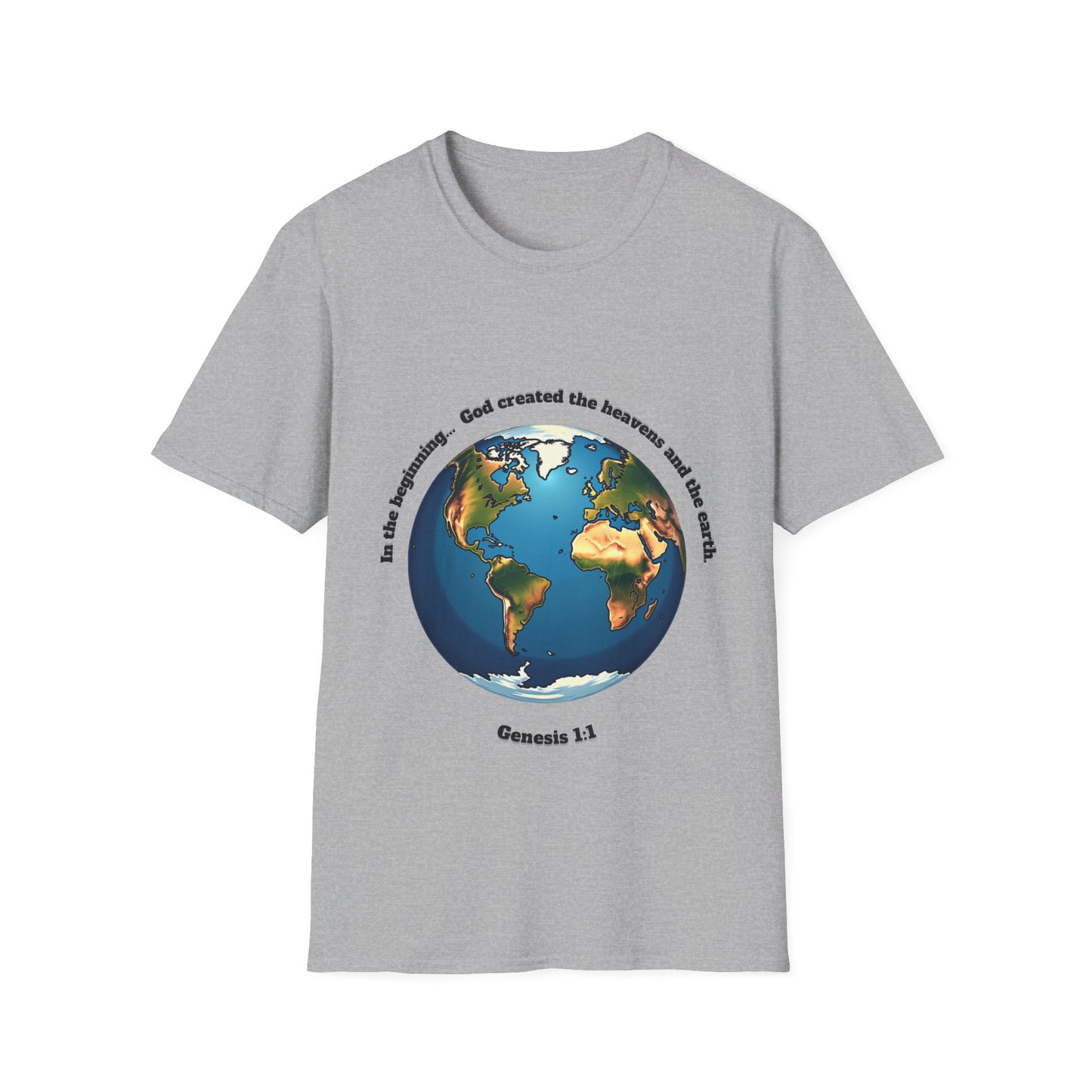 Heaven And Earth Creation Unisex T-Shirt - Genesis 1:1 Inspirational Tee