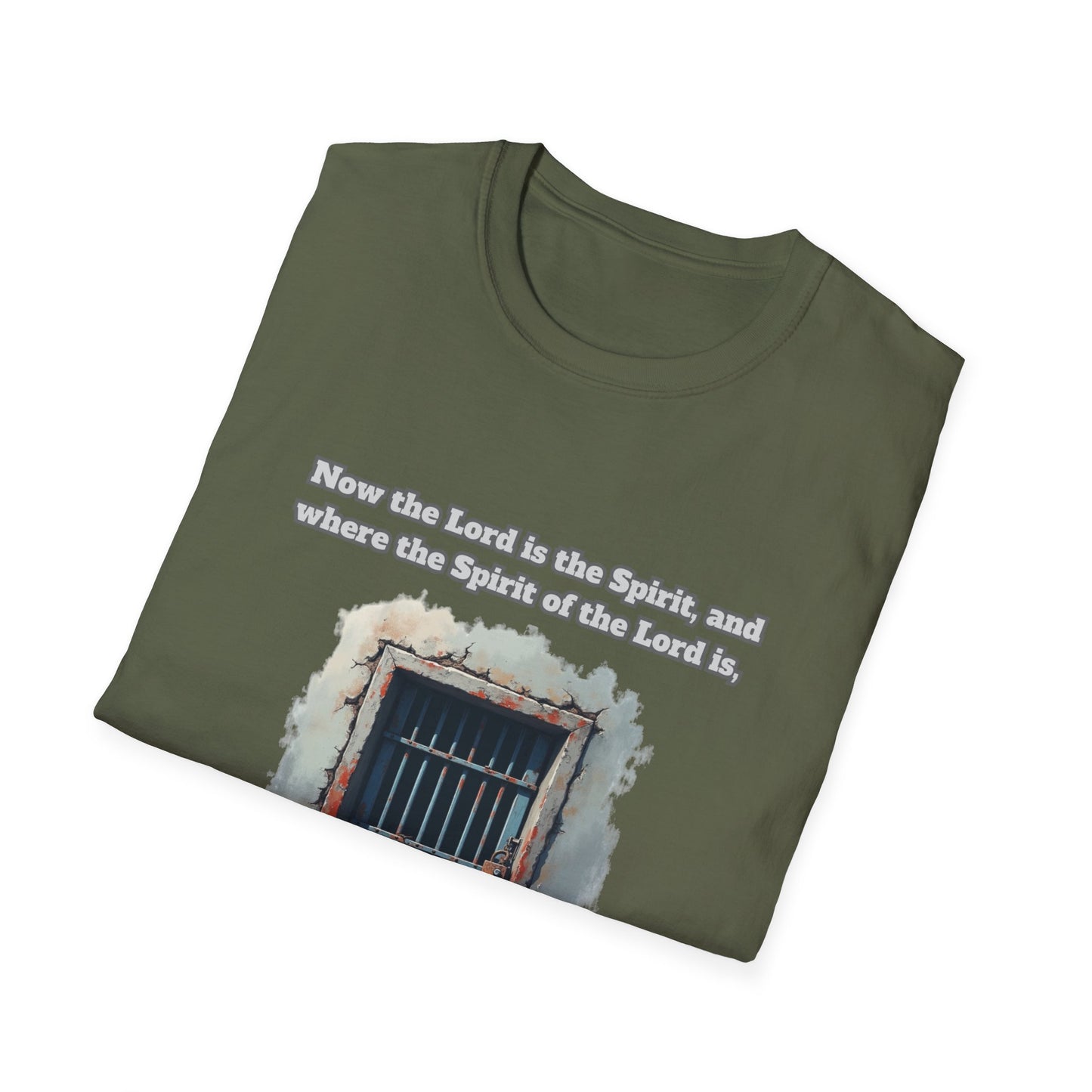 Freedom in the Spirit Unisex Softstyle T-Shirt 2Corinthians 3:17