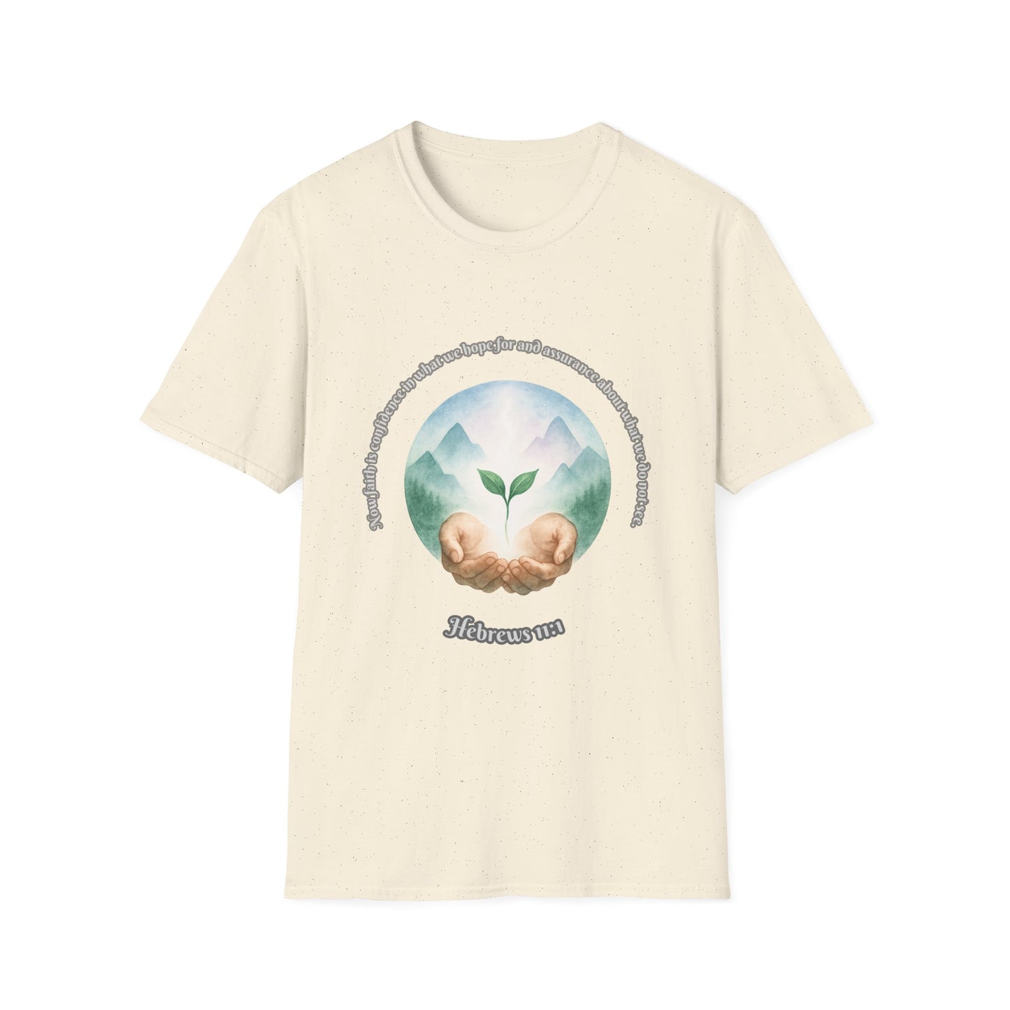 Faith is Confidence In Hope Eco-Friendly Vibes Unisex T-Shirt Hebrews 11:1