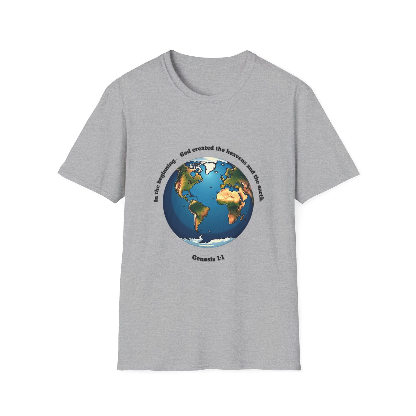 Heaven And Earth Creation Unisex T-Shirt - Genesis 1:1 Inspirational Tee