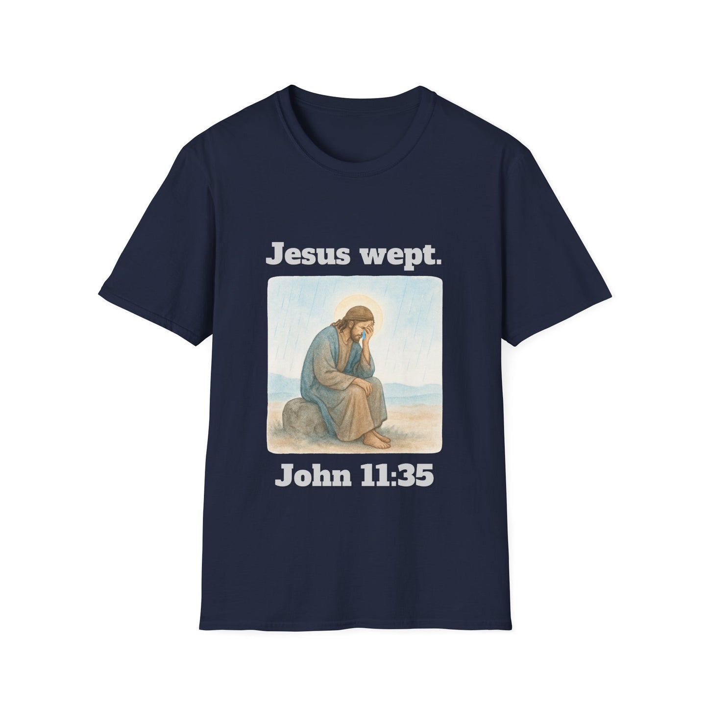 Inspirational Jesus Wept T-Shirt John 11:35