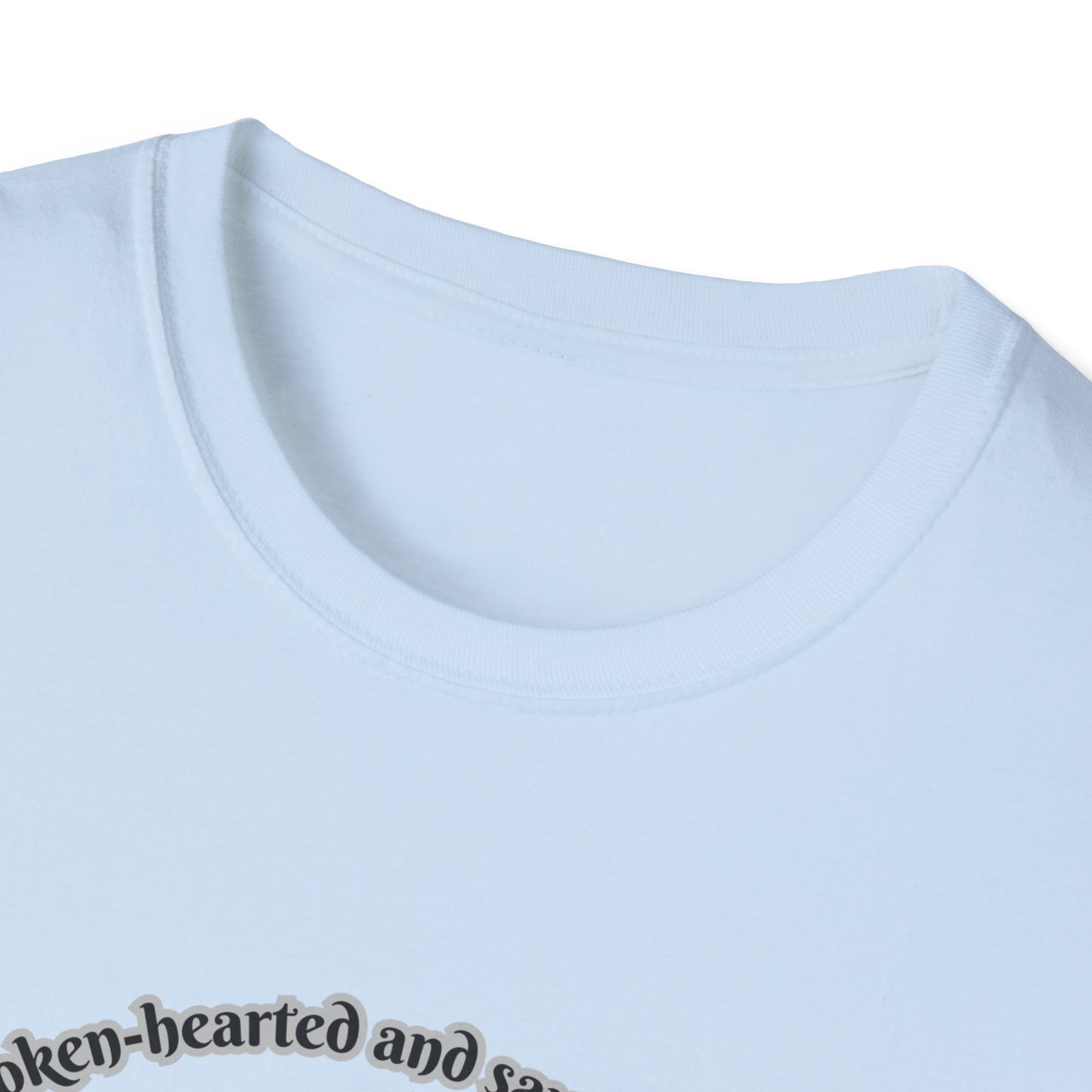 Broken Heart/Spirit Graphic T-Shirt for Healing and Empowerment Psalm 34:18