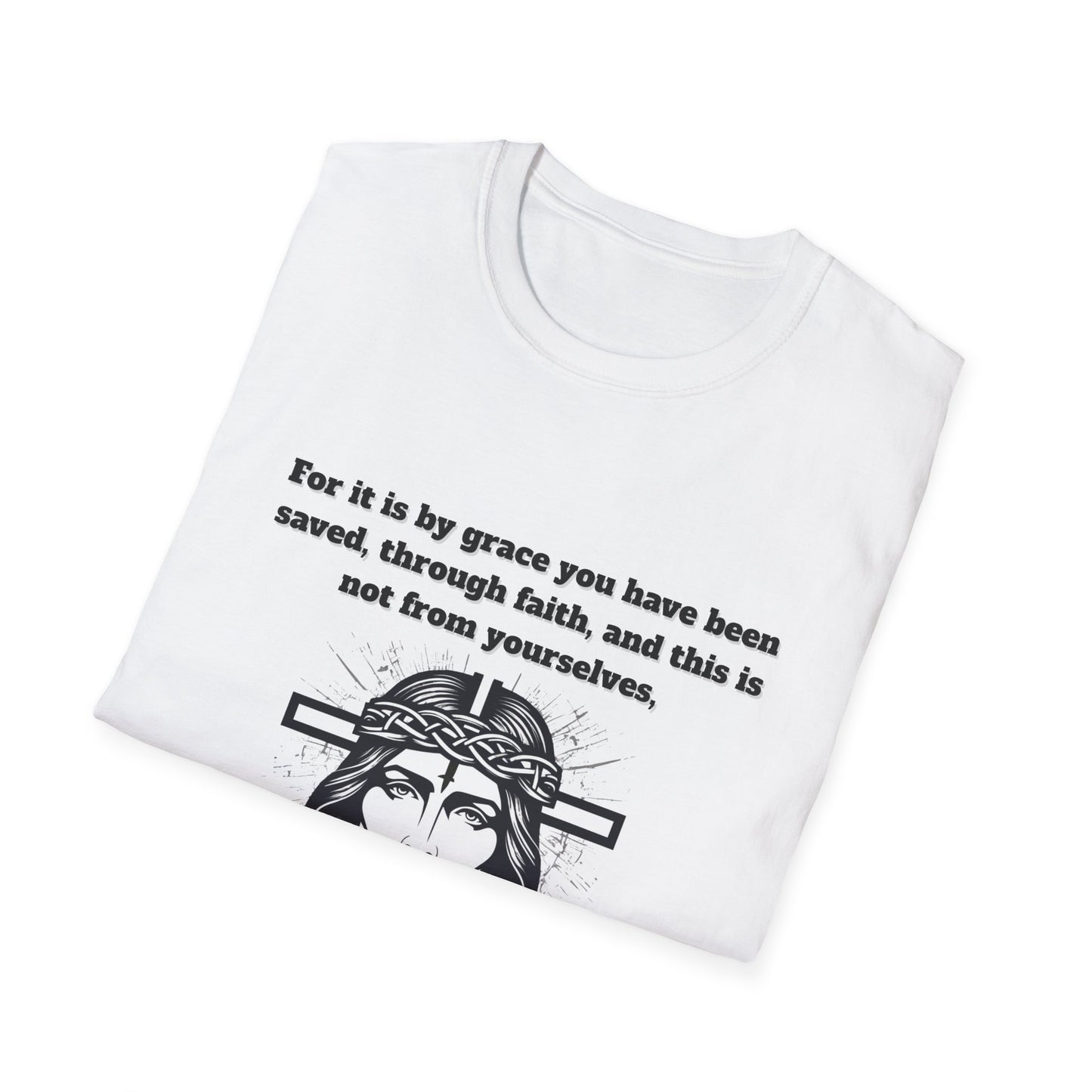 Grace Is A Gift From God Inspirational Christian Quote T-Shirt - Ephesians 2:8