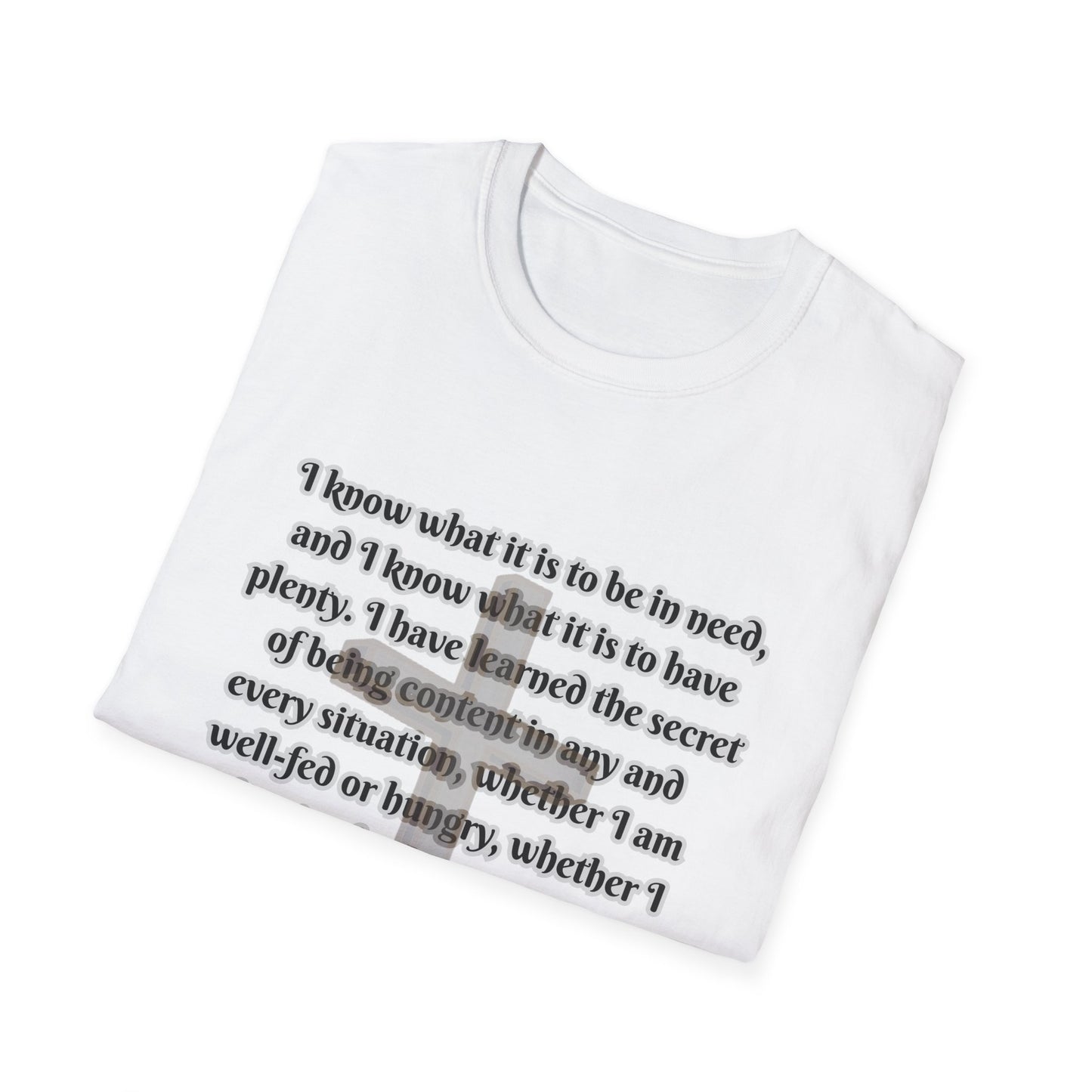 I Can Do All Things (Full Paul Verse) Inspirational Quote Unisex T-Shirt - Philippians 4:12-13