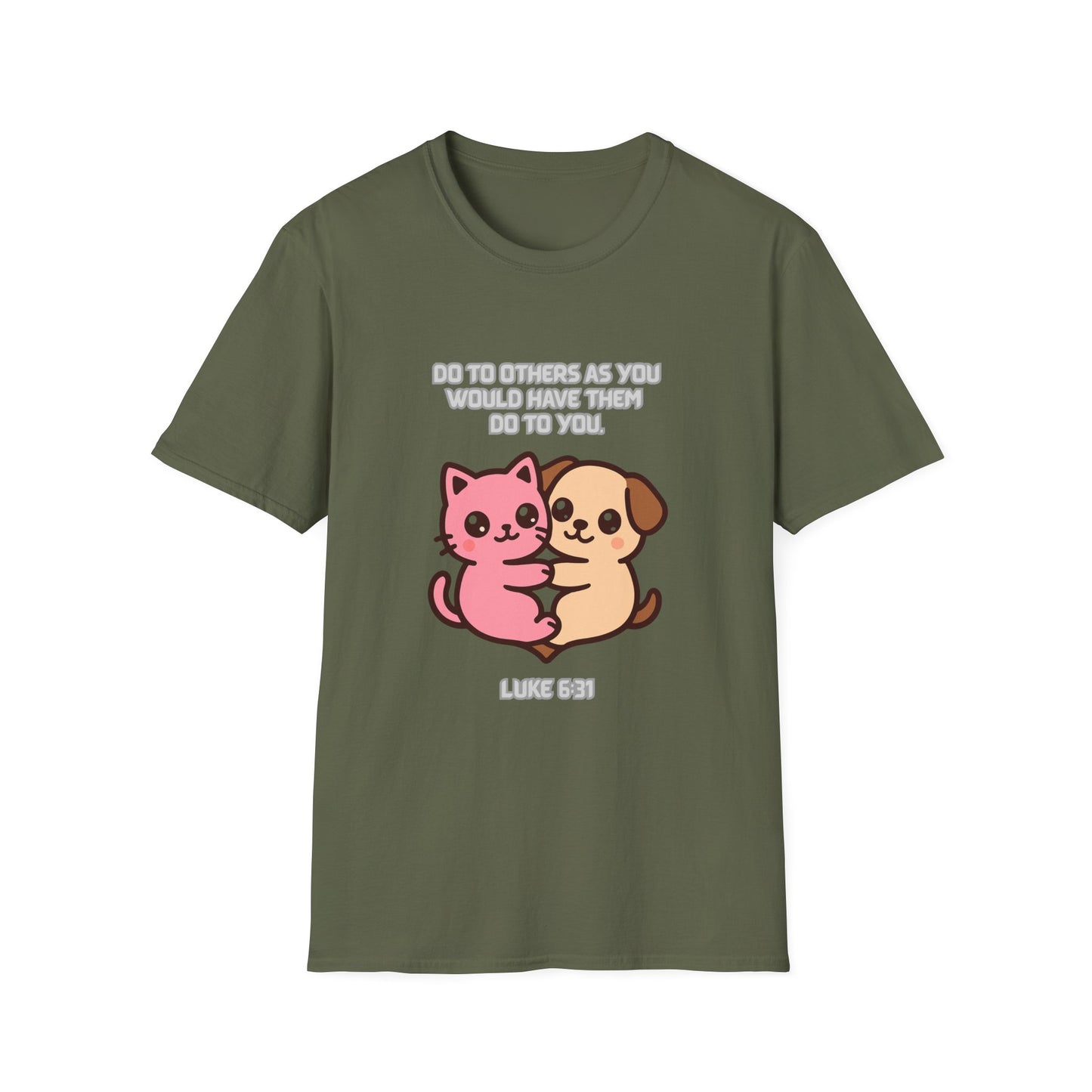Do To Others Cute Animals Friendship T-Shirt Luke 6:31