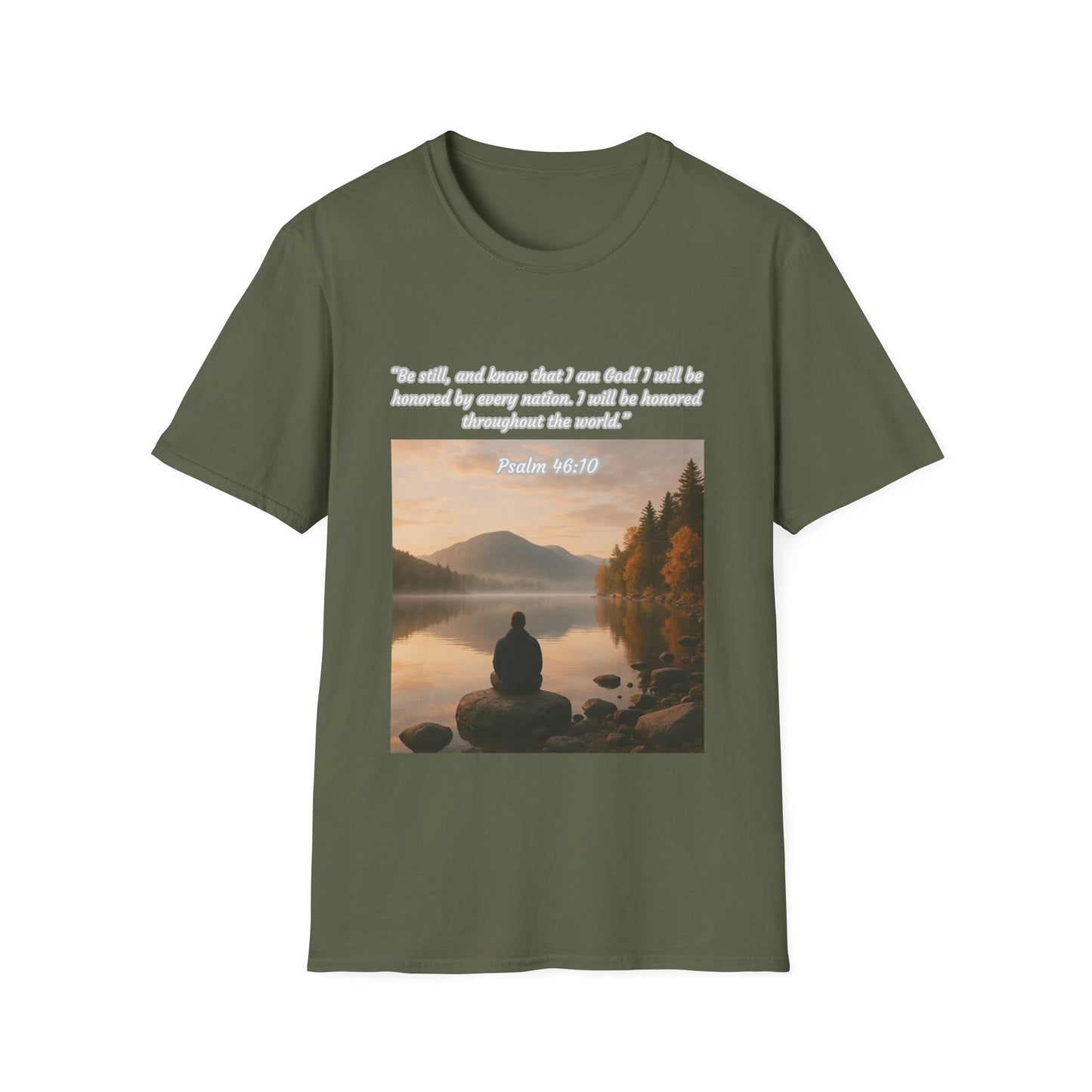 Be Still and Know Unisex Softstyle T-Shirt Psalm 46:10