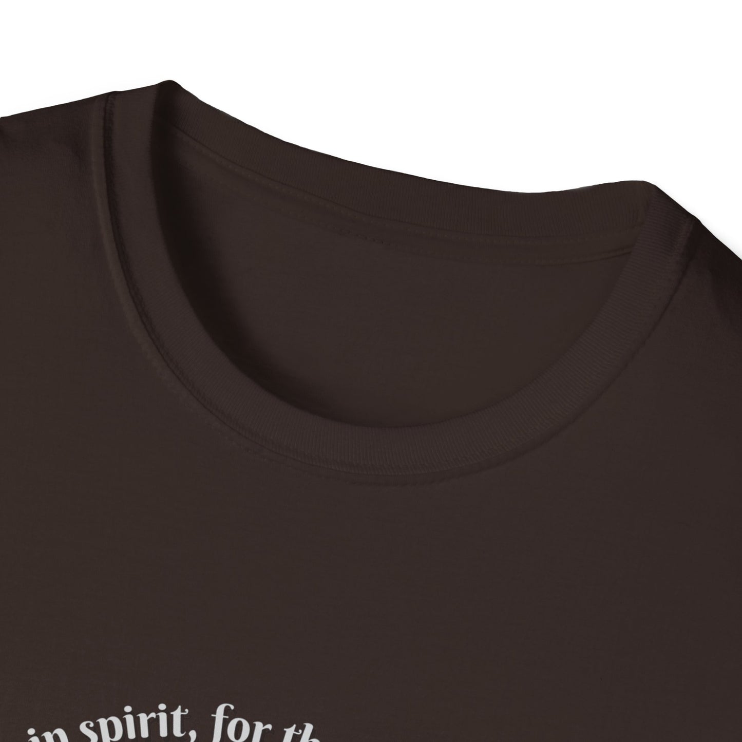 Blessed Are The Poor In Spirit Unisex Softstyle T-Shirt Matthew 5:3