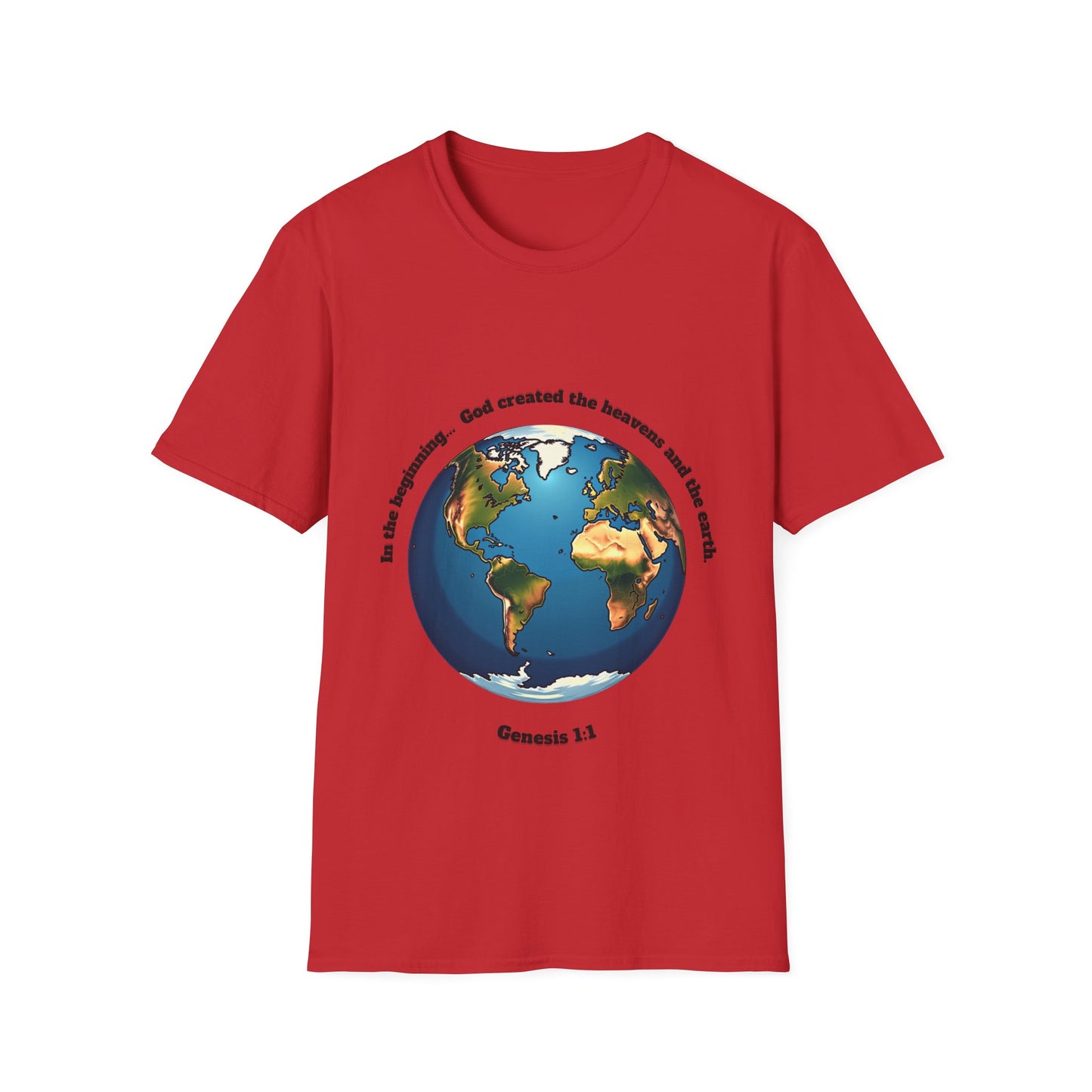 Heaven And Earth Creation Unisex T-Shirt - Genesis 1:1 Inspirational Tee