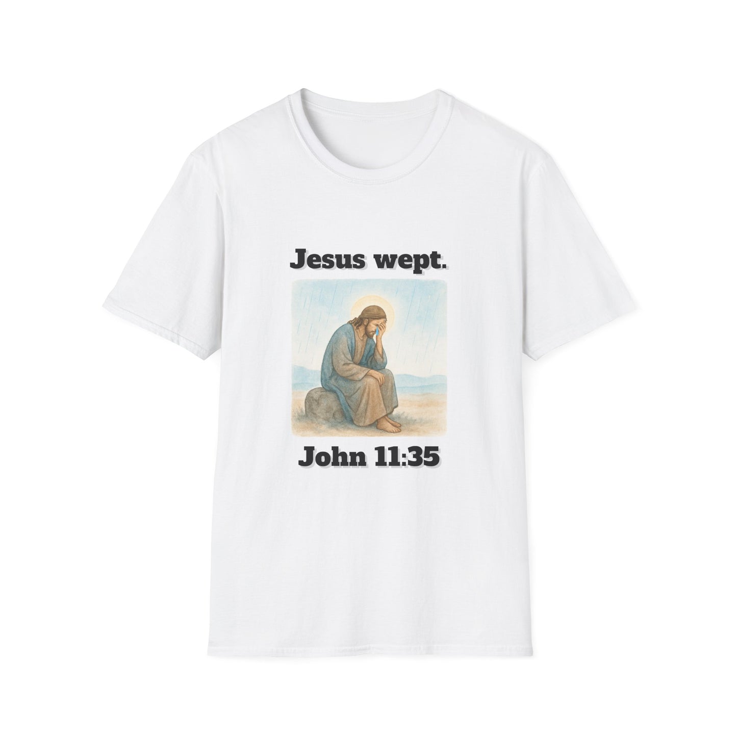 Inspirational Jesus Wept T-Shirt John 11:35