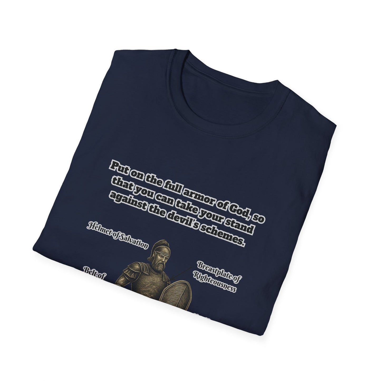Armor of God Explained Unisex Softstyle T-Shirt Ephesians 6:11