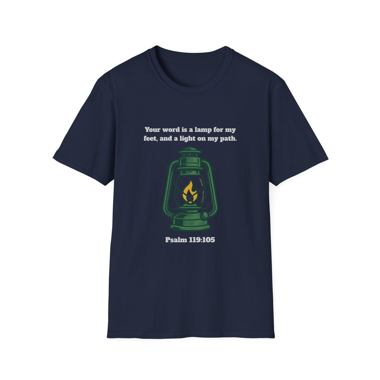 Light On My Path Inspirational Quote T-Shirt Psalm 119:105