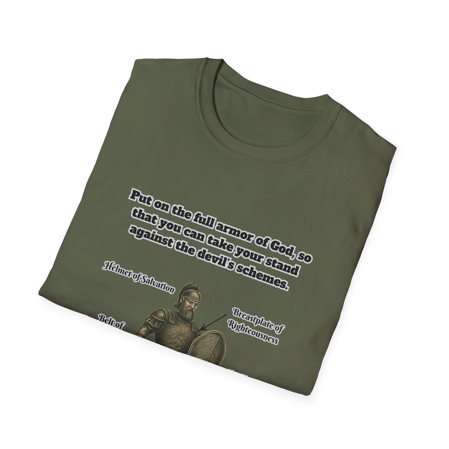 Armor of God Explained Unisex Softstyle T-Shirt Ephesians 6:11